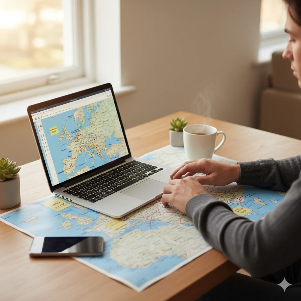 Group planning a bus trip