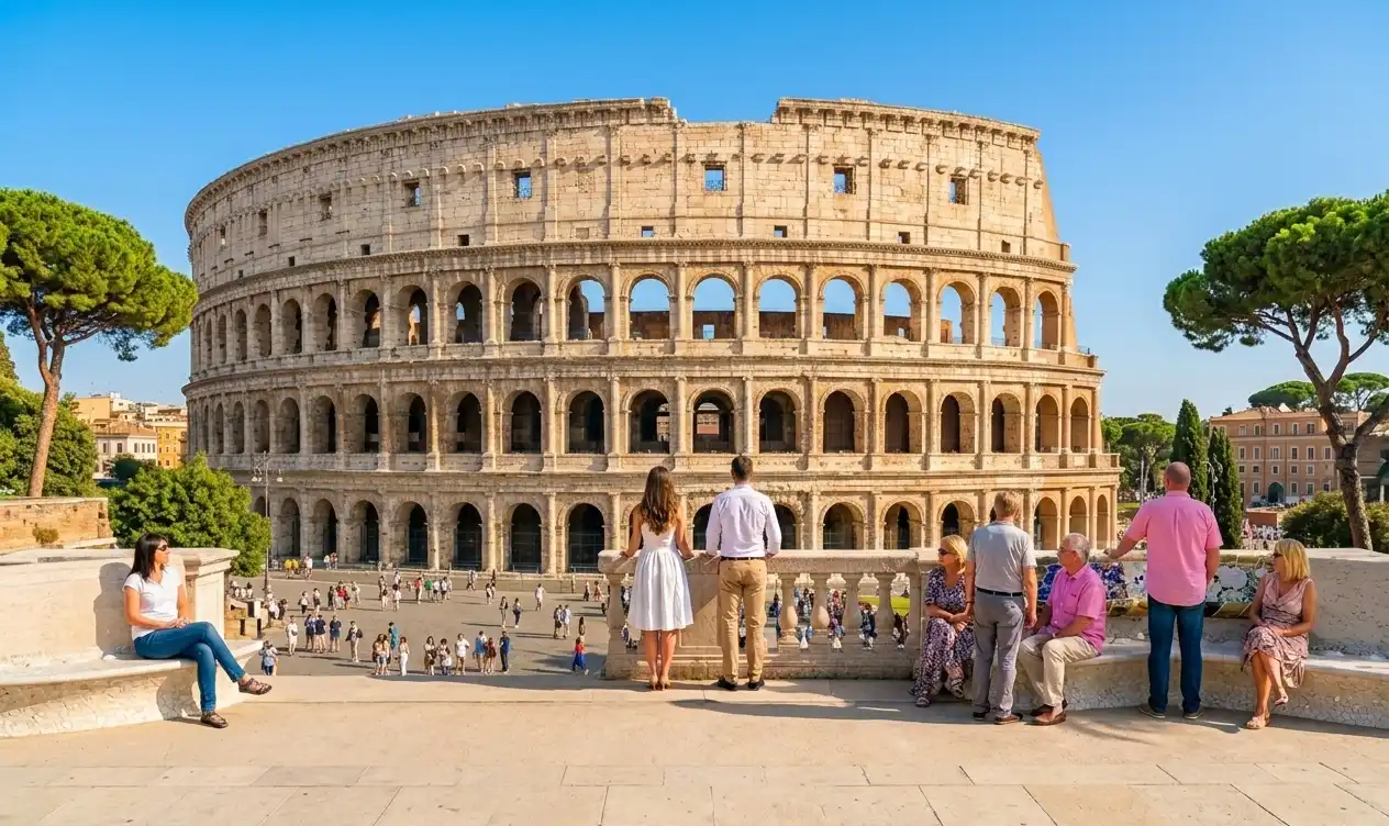 Rome — Colosseum and Roman Forum