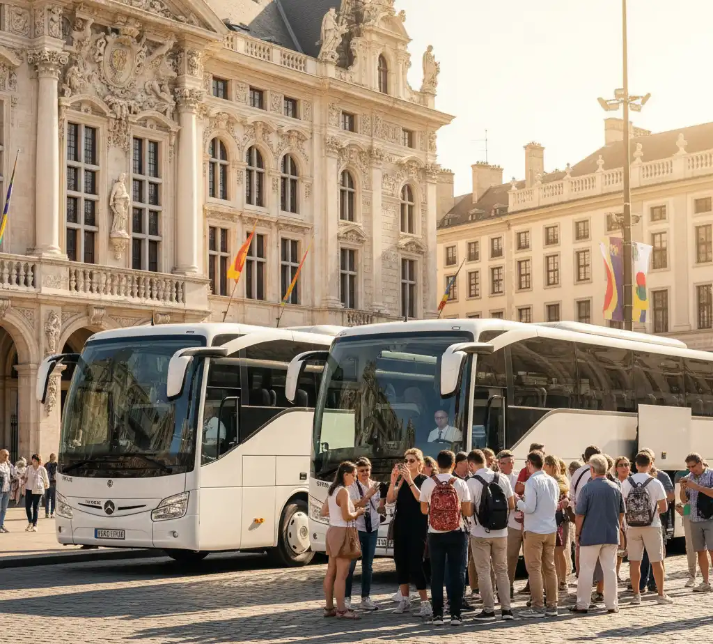 Mercedes V-Class at hotel