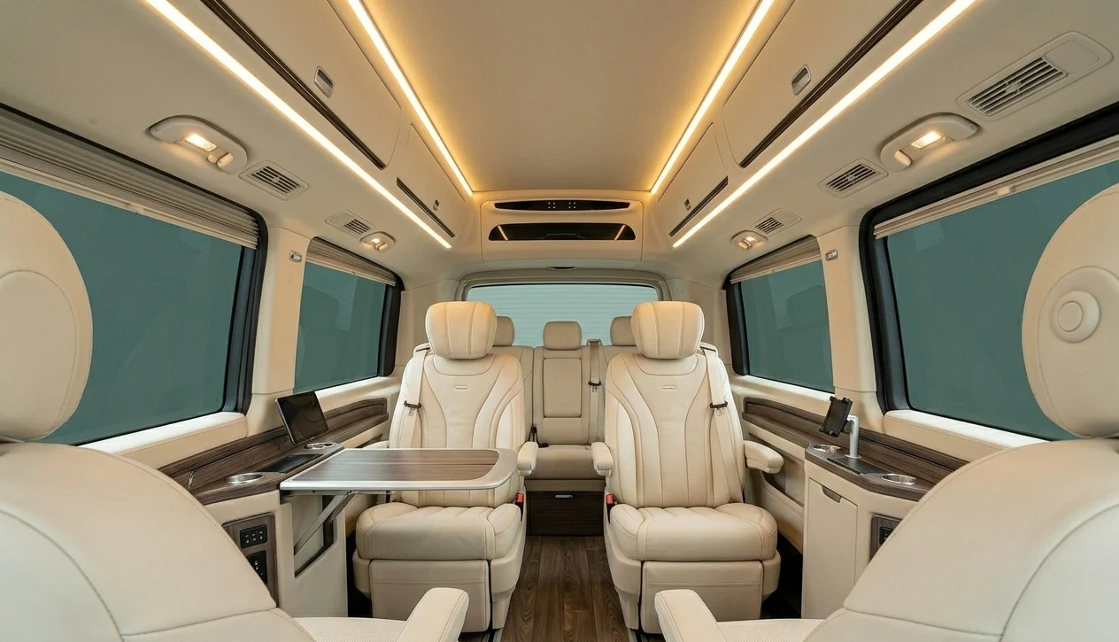 Mercedes V-Class van — interior